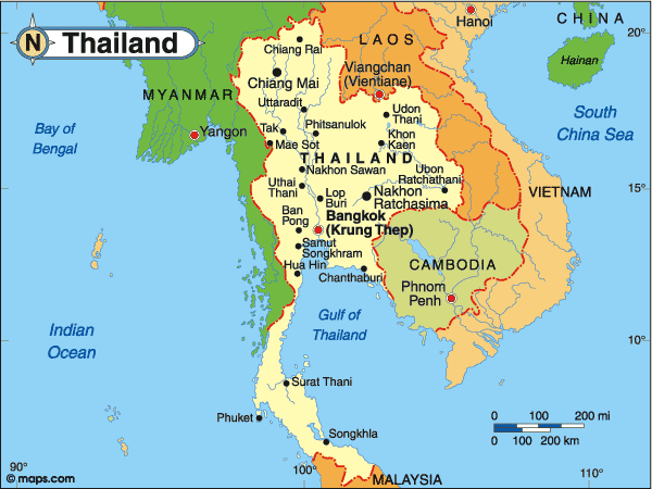 Thayan Map Thailand